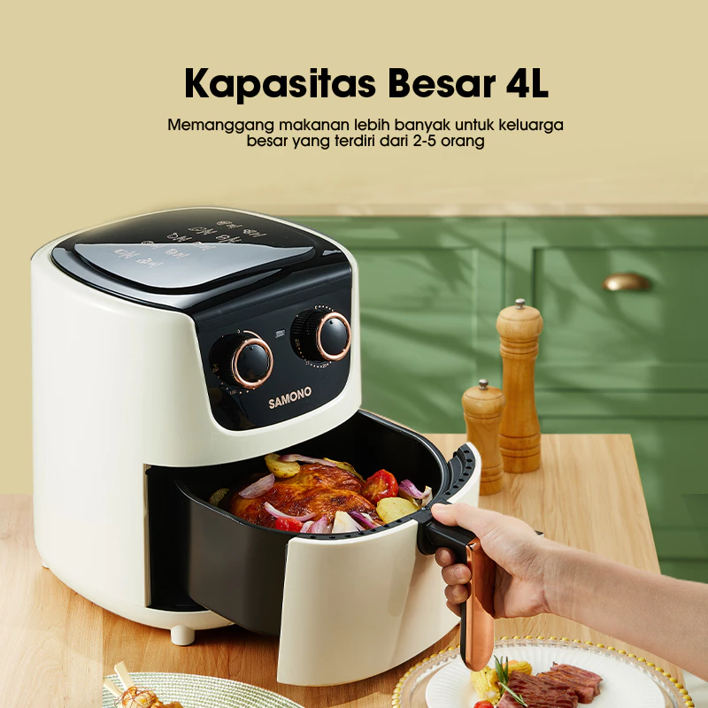 SAMONO Air Fryer 4 Liter 650 Low Watt SW-AFW04